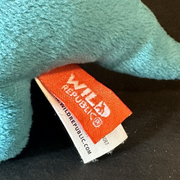 Wild Republic Pocketkins Blue Triceratops Dinosaur Stuffed Animal Plush 5" CLEAN - Picture 7 of 13